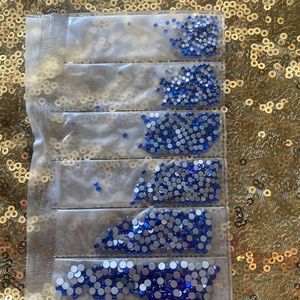 Navy blue rhinestones